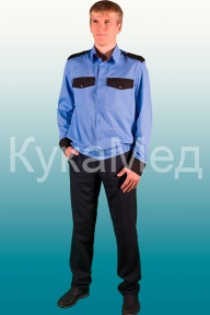 Рубашка охраник № 22 тк. смес.